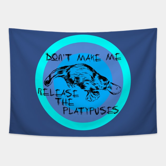 Release the Platypuses Tapestry by Madblossom