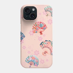 Japanese Folding Fan Pattern Phone Case