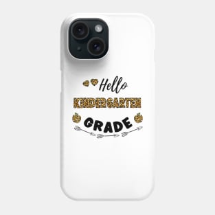 Hello Kindergarten Leopard Back To School Phone Case