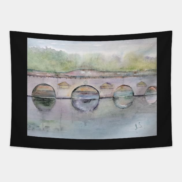 Tiberius bridge Tapestry by iragrit