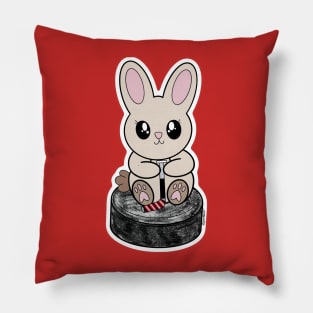 Puck Bunny (New Jersey) Pillow