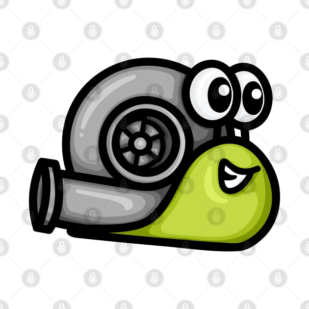 Turbo Snail Version 1 - Green by hoddynoddy