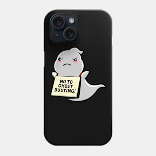 Funny Cute Kawaii Retro Protesting Boo Ghost Phone Case