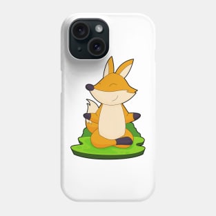 Fox Yoga Meditation Gymnastics Phone Case