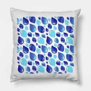 Blue Party Balloon Pattern Pillow