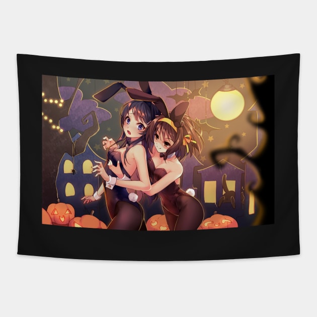 Halloween Play Tapestry by Hyanna