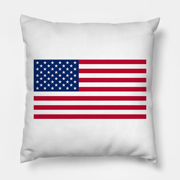 Flag of United states of america Pillow by ghjura