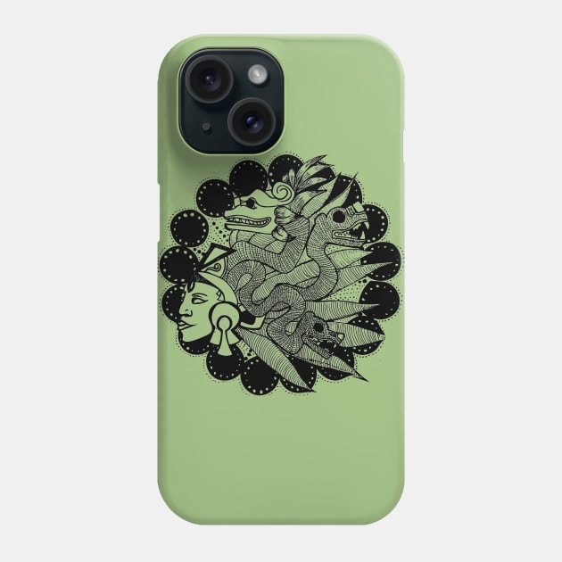 Aztec Medusa Phone Case by ArtRooTs