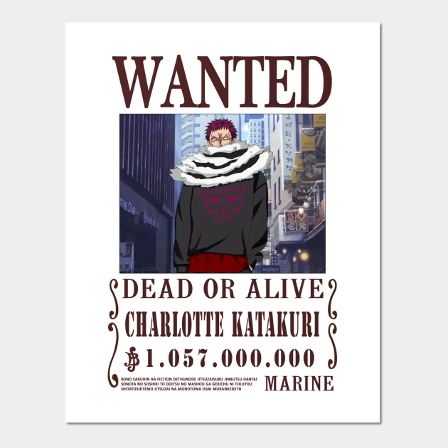 Charlotte Katakuri One Piece Wanted One Piece Posters And Art Prints Teepublic