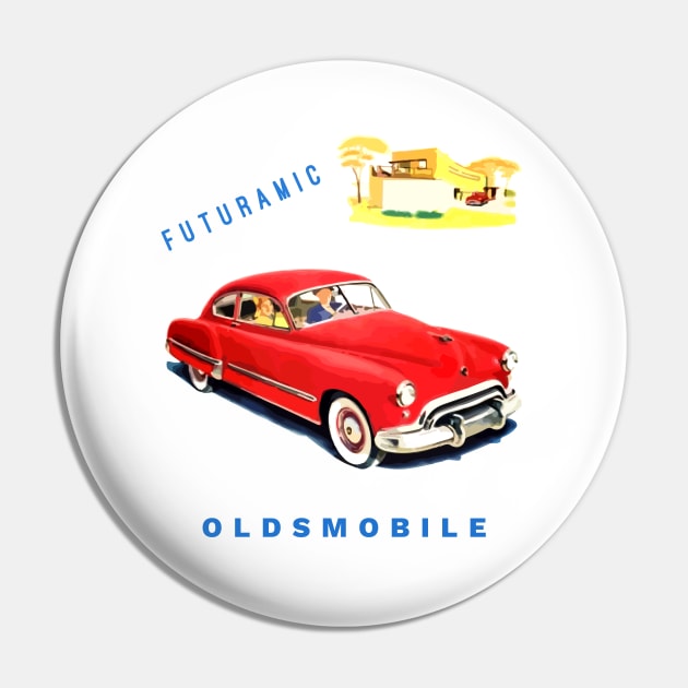 Vintage Olds Futuramic Pin by Widmore