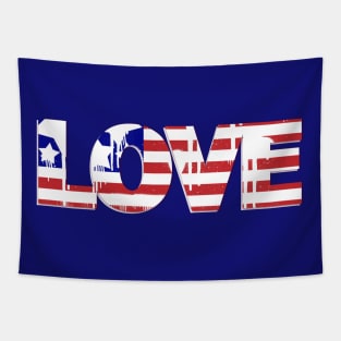 Love USA Tapestry