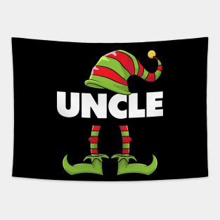 Uncle Elf Funny Matching Christmas Costume Family Tapestry