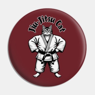 Jiu Jitsu Cat! Pin