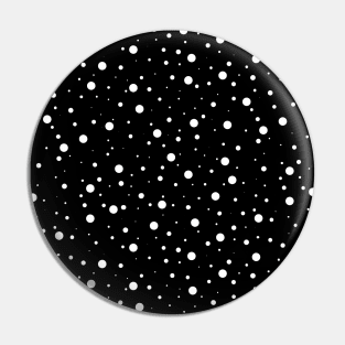 Polka Dots (white/black) Pin