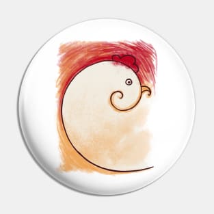 Fibonacci Chicken Pin