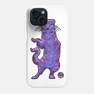 The Cheshire Cat - Black Outlined Version Phone Case