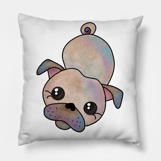 Pug Love Pillow by FalyourPal