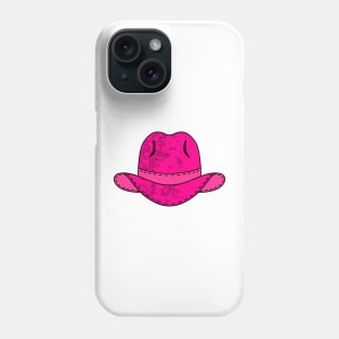 PINK Cowgirl Western Cowboy Hat  - Country Western Art Phone Case