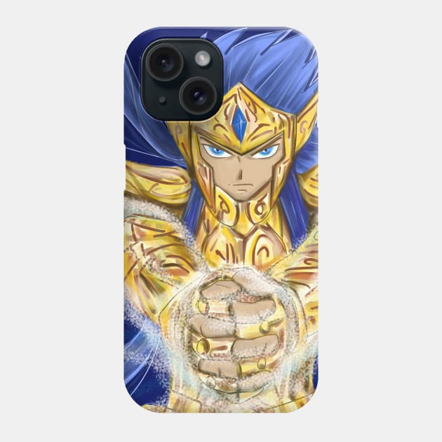 camus of aquarius in gold saint sappuri in saint seiya Phone Case by jorge_lebeau