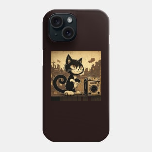 Vintage illustration of Felix The Cat Phone Case