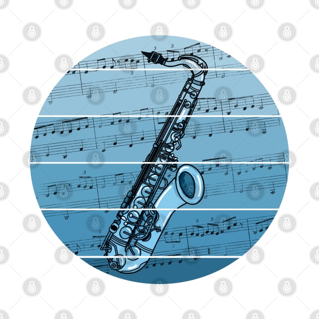 Jazz Saxophone Music Notation Saxophonist Musician by doodlerob