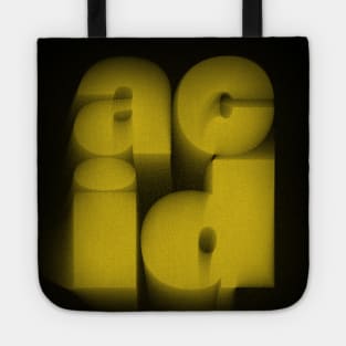 Acid  -- Retro Style Acid House Typography Design Tote