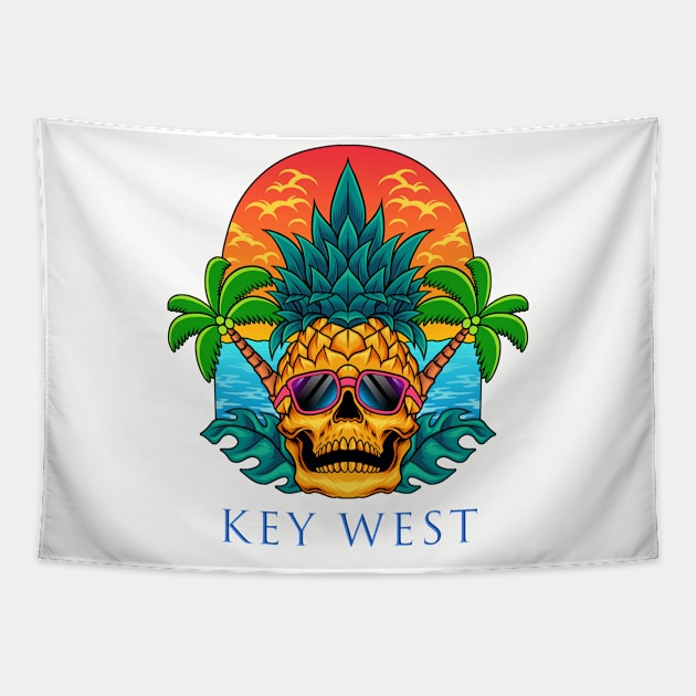 Key West Pineapple Tapestry by CreativePhil