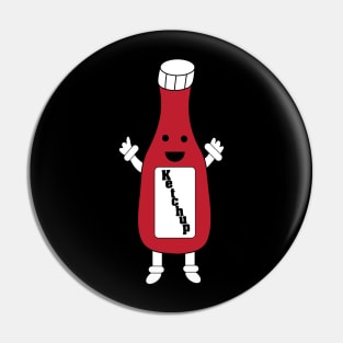 Ketchup Bottle Kawaii Pin