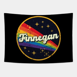 Finnegan // Rainbow In Space Vintage Grunge-Style Tapestry