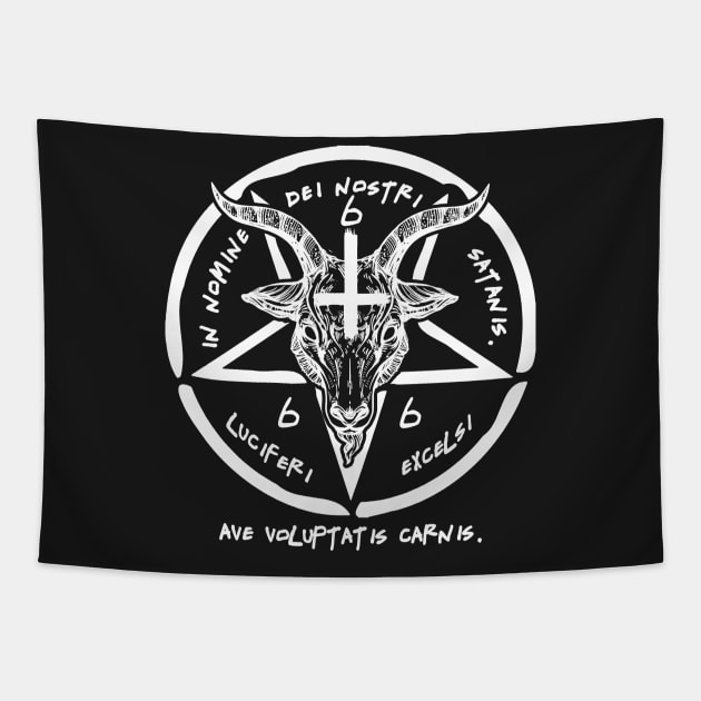 BAPHOMET - SIGIL OF SATAN - THE OCCULT Tapestry by Tshirt Samurai