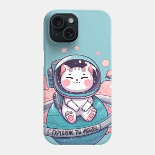 The bravest space cat, ready to conquer new planets Phone Case