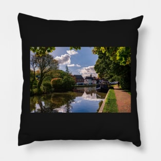 A Stroll By The Kennet as Digital Art Pillow