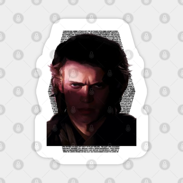 Hayden Christensen Portrait MTFBWY Magnet by fiatluxillust