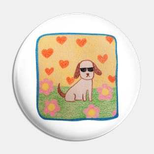 Doge sunglasses, Character dog, Pencil color drawing Pin