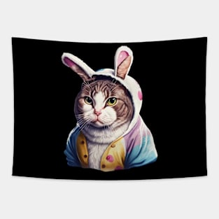 Easter Bunny Cat Tapestry