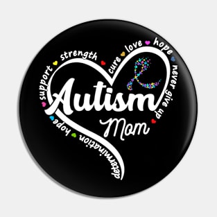 Autism Awareness Cute Autism Mom Pin