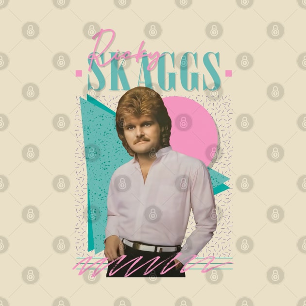 Ricky Skaggs \/\/\ Retro Style Fan Design by DankFutura