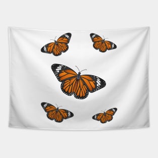 Monarch butterfly cartoon illustration Tapestry