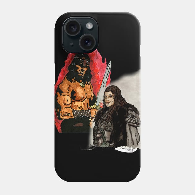 Conan vs Thulsa Doom Phone Case by BladeAvenger