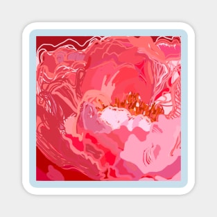 Floral abstract Magnet