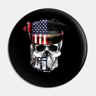 The American Veteran Skull Pin