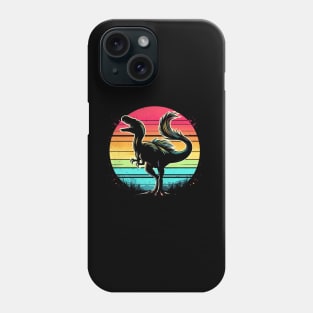 Retro Therizinosaurus Phone Case