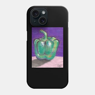 Painting of chile morrón Colorful drawing Phone Case