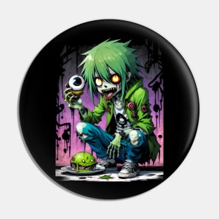 Zombie Kid Pin