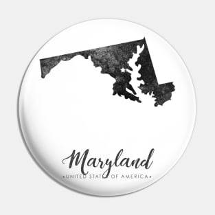 Maryland state map Pin