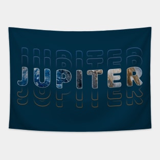 Typography Planet Jupiter: King of the Planets Tapestry