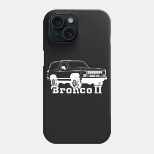 1983-1988 Ford Bronco II, w/Tires, White Print Phone Case