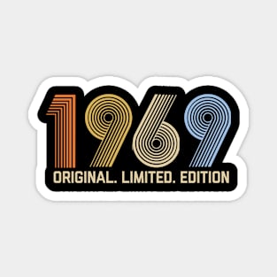 Vintage 1969 Birthday Retro 1969 For Men Women born in 1969 Magnet