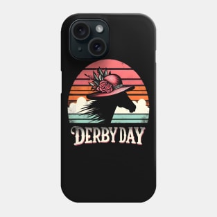 Cute Horse 150th Derby Day 2024 Horse racing Fascinator Phone Case