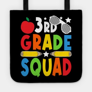 3rd  Grade Squad Teachers Boys Girls Funny Back To School Tote